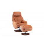 15-3724 Marjon Swivel Pedestal Recliner, Capri Tobacco