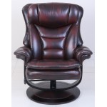 15-8039 Roscoe Swivel Pedestal Recliner, Plymouth Mahogany