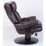 15-8039 Roscoe Swivel Pedestal Recliner, Plymouth Mahogany