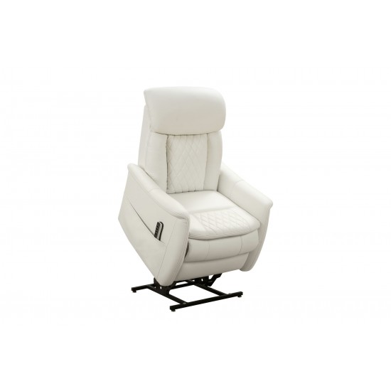 23PHL-3086 Lauren Power Lift Recliner, Enzo Winter White