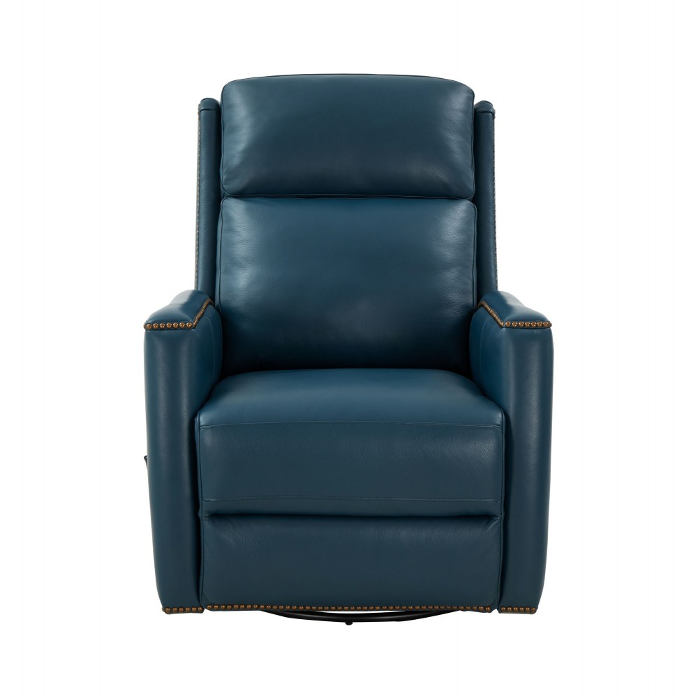 8-1121 Brandt Swivel Glider Recliner, Prestin Yale Blue