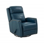 8-1121 Brandt Swivel Glider Recliner, Prestin Yale Blue