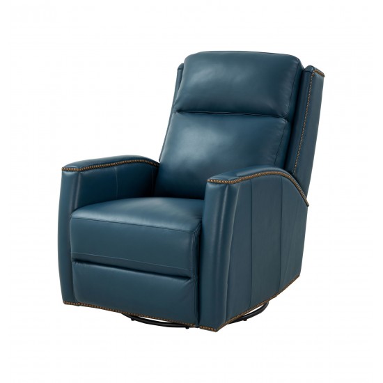 8-1121 Brandt Swivel Glider Recliner, Prestin Yale Blue