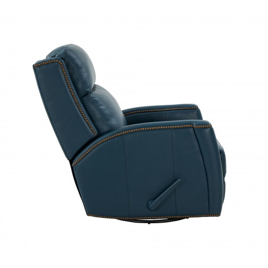 8-1121 Brandt Swivel Glider Recliner, Prestin Yale Blue