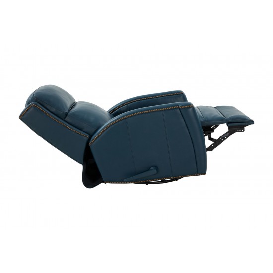 8-1121 Brandt Swivel Glider Recliner, Prestin Yale Blue