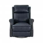 8PH-4000 Brookmore Swivel Glider Recliner, Barone Navy Blue