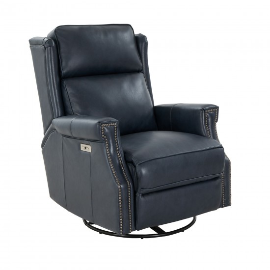 8PH-4000 Brookmore Swivel Glider Recliner, Barone Navy Blue