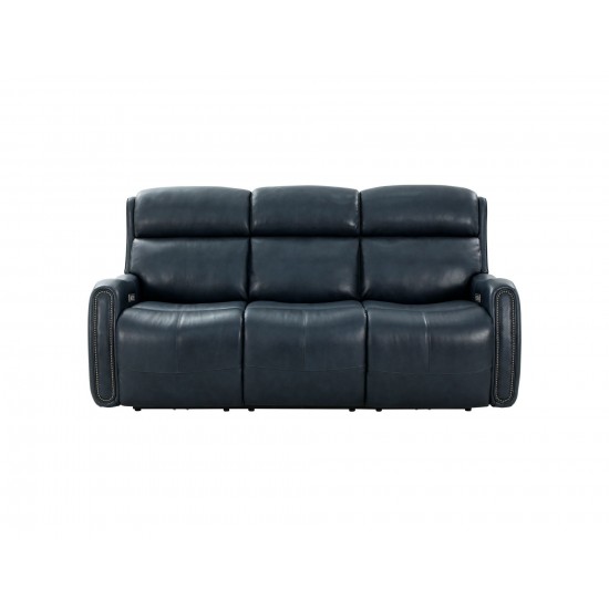 39PHL-1122 Brookside Power Reclining Sofa, Barone Navy Blue