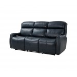 39PHL-1122 Brookside Power Reclining Sofa, Barone Navy Blue