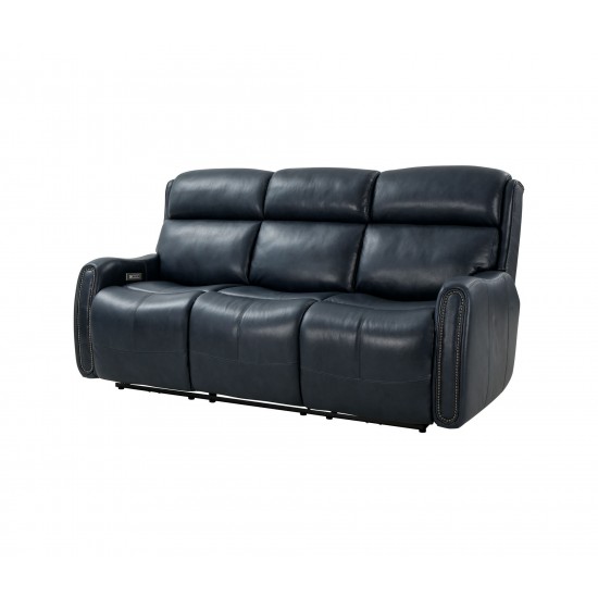 39PHL-1122 Brookside Power Reclining Sofa, Barone Navy Blue