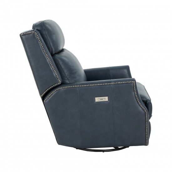 8PH-4003 Cavill Swivel Glider Recliner, Barone Navy Blue