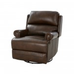 8-1117 The Club Swivel Glider Recliner, Ashford Walnut