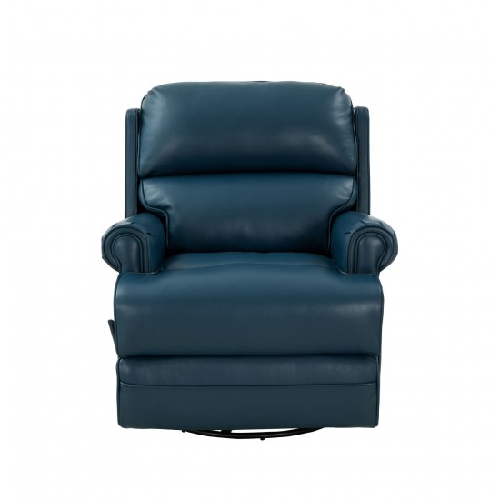 8-1117 The Club Swivel Glider Recliner, Prestin Yale Blue