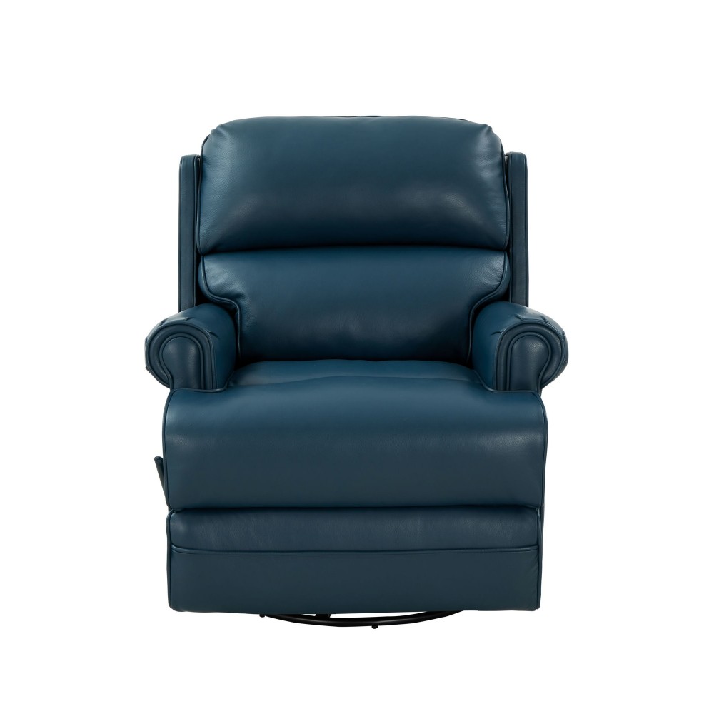 8-1117 The Club Swivel Glider Recliner, Prestin Yale Blue