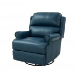 8-1117 The Club Swivel Glider Recliner, Prestin Yale Blue