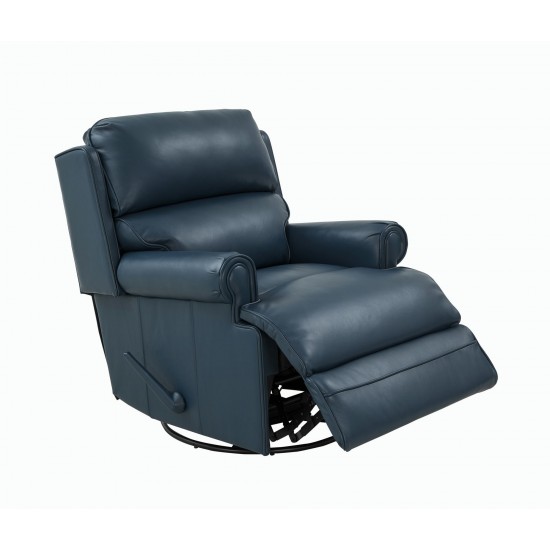 8-1117 The Club Swivel Glider Recliner, Prestin Yale Blue