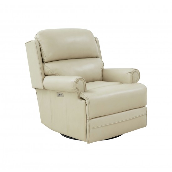 8P-1117 The Club Swivel Glider Recliner, Barone Parchment