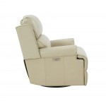 8P-1117 The Club Swivel Glider Recliner, Barone Parchment