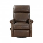 8-4001 Crews Swivel Glider Recliner, Ashford Walnut