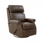 8-4001 Crews Swivel Glider Recliner, Ashford Walnut