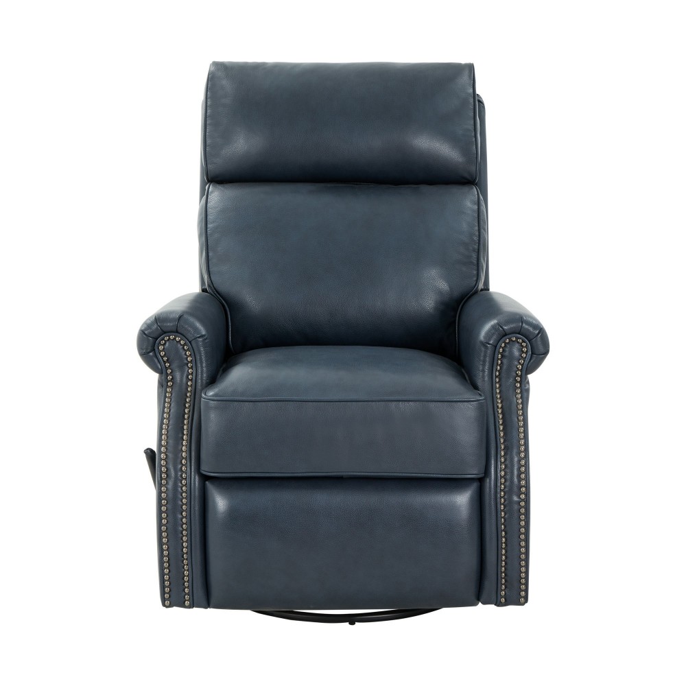 8-4001 Crews Swivel Glider Recliner, Barone Navy Blue