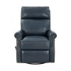 8-4001 Crews Swivel Glider Recliner, Barone Navy Blue