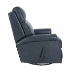 8-4001 Crews Swivel Glider Recliner, Barone Navy Blue