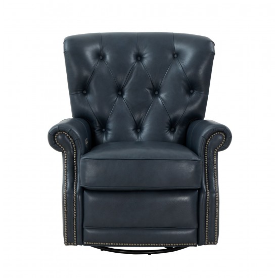 8P-1118 Heritage Swivel Glider Recliner, Barone Navy Blue