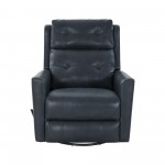 8-1119 Marconi Swivel Glider Recliner, Barone Navy Blue