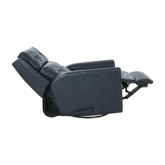 8-1119 Marconi Swivel Glider Recliner, Barone Navy Blue