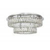 Elegant Lighting Monroe Led Light Chrome Flush Mount Clear Royal Cut Crystal