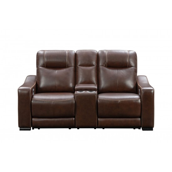 24PH-1138 Sutherland Console Loveseat, Castleton Rustic Brown