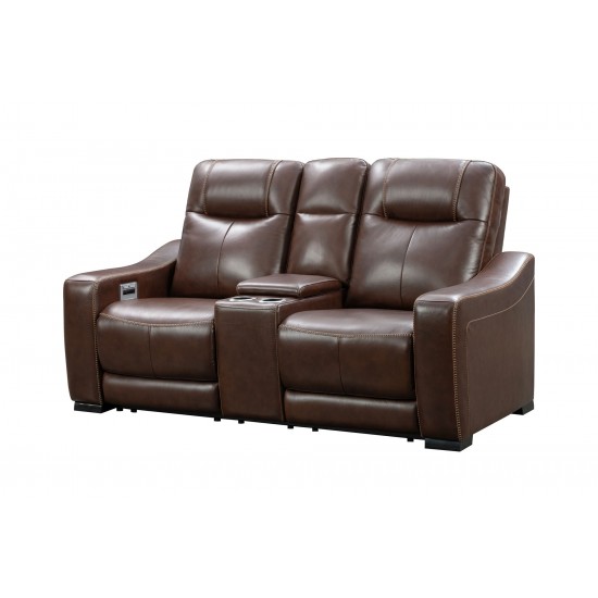 24PH-1138 Sutherland Console Loveseat, Castleton Rustic Brown