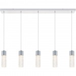 Elegant Lighting Constellation 5 Light Chrome Led Pendant