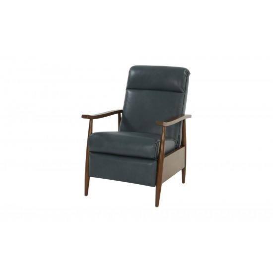 7-1158 Hampton Push Thru The Arms Recliner, Roma Bluegray