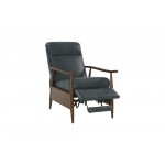 7-1158 Hampton Push Thru The Arms Recliner, Roma Bluegray