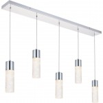 Elegant Lighting Constellation 5 Light Chrome Led Pendant