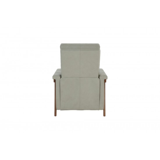 7-1179 Lewiston Push Thru The Arms Recliner, Corbett Chromium
