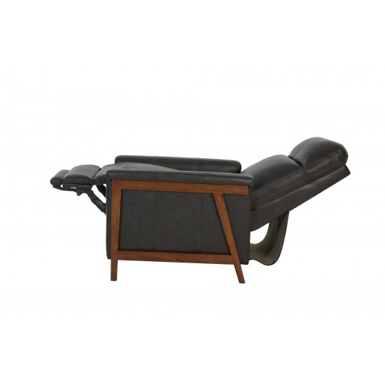 7-1179 Lewiston Push Thru The Arms Recliner, Edgewater Charcoal