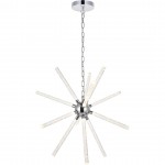 Elegant Lighting Vega 12 Light Chrome Led Pendant