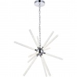 Elegant Lighting Vega 12 Light Chrome Led Pendant