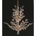 Elegant Lighting Orchid 8 Light Gold Chandelier Clear Elegant Cut Crystal