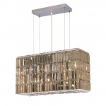 Elegant Lighting Maxime 8 Light Chrome Chandelier Golden Teak (Smoky) Royal Cut Crystal