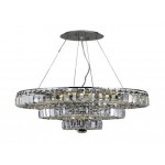 Elegant Lighting Maxime 9 Light Chrome Chandelier Clear Elegant Cut Crystal