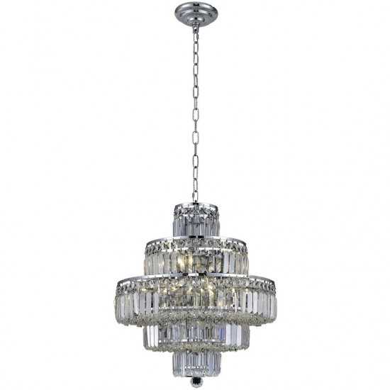 Elegant Lighting Maxime 13 Light Chrome Chandelier Clear Royal Cut Crystal