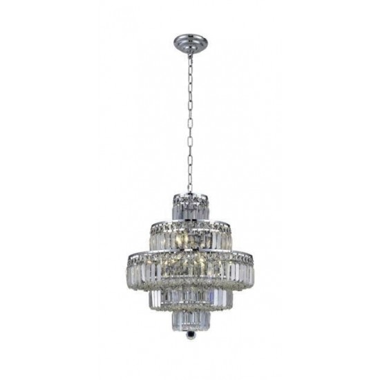 Elegant Lighting Maxime 13 Light Chrome Chandelier Clear Royal Cut Crystal