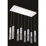 Elegant Lighting Diva 8 Light Chrome Pendant Clear Royal Cut Crystal