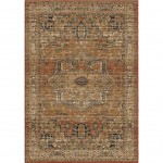 Palmetto Living Heriz Medallion Rust 5'1"x7'6"