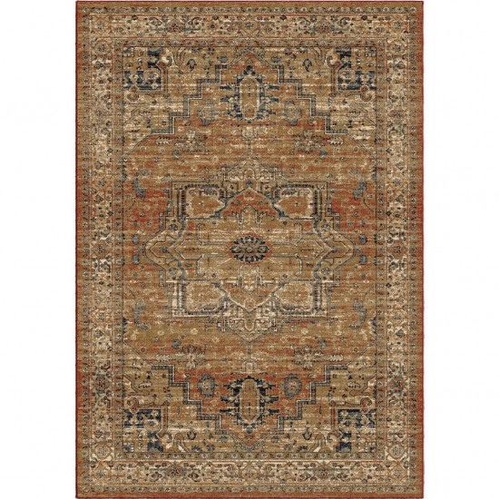 Palmetto Living Heriz Medallion Rust 5'1"x7'6"