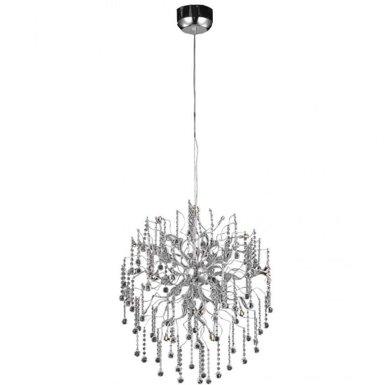 Elegant Lighting Astro 18 Light Chrome Chandelier Clear Royal Cut Crystal